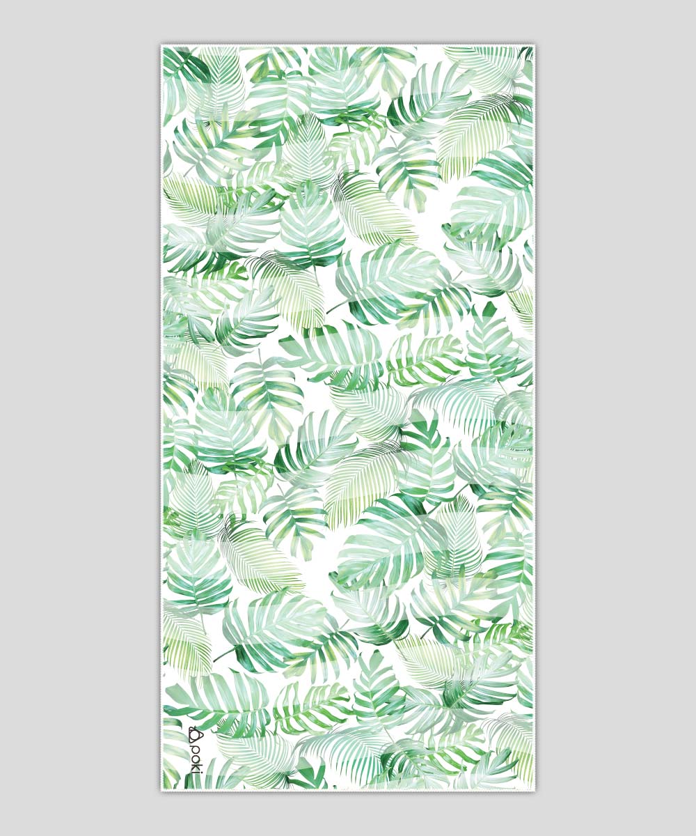 熱帶樹葉快乾多用途毛巾