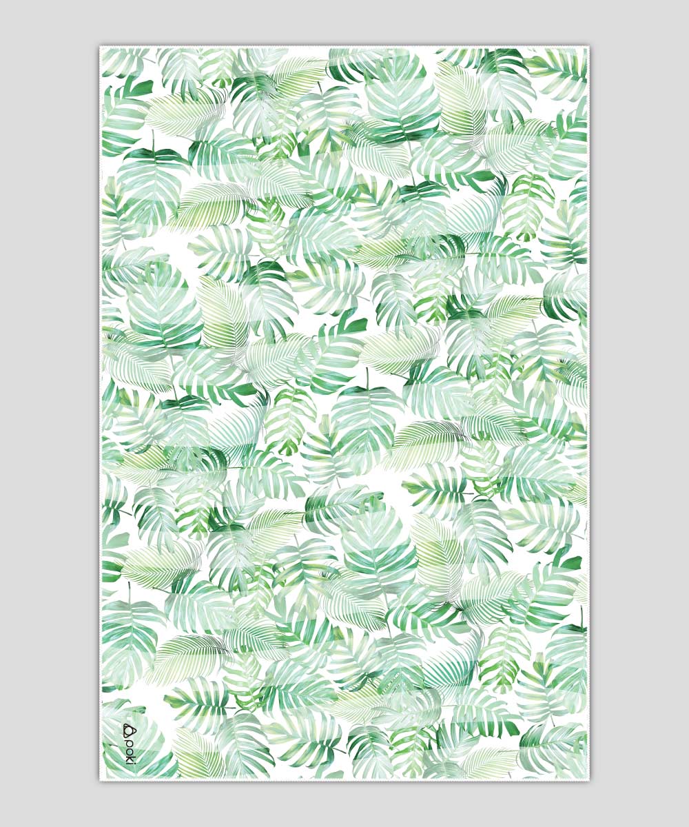 熱帶樹葉快乾多用途毛巾