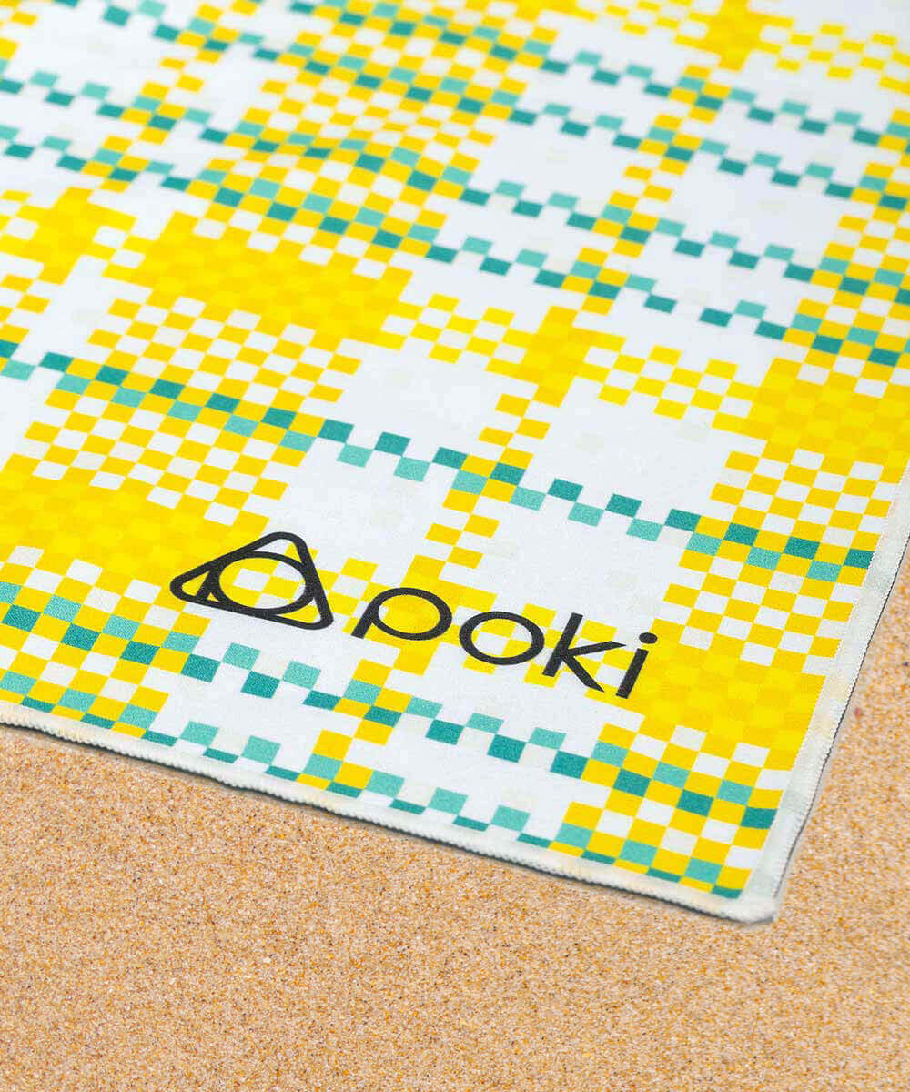 三色格紋快乾多用途毛巾