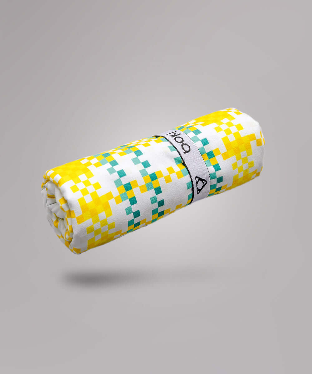 三色格紋快乾多用途毛巾